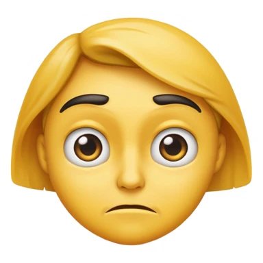 Emoji that shows suspicious reaction  sticker
