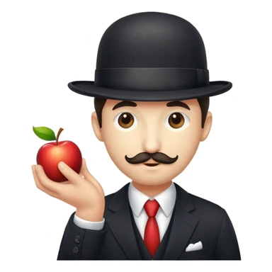 Magritte “the son of man”  sticker