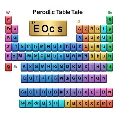 periodic table sticker