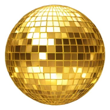 gold disco ball sticker