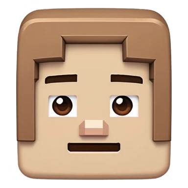 Minecraft character with a happy expression sticker