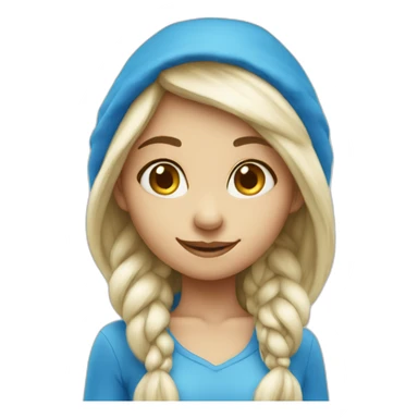 Smurf-girl sticker