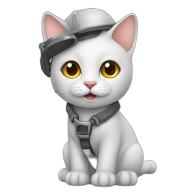 Cat as a qa engineer sticker