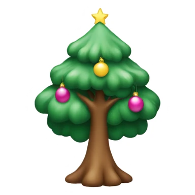 Pinker christbaum sticker