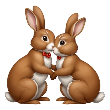 2 rabbits humping sticker