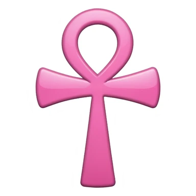 pink anhk emoji sticker