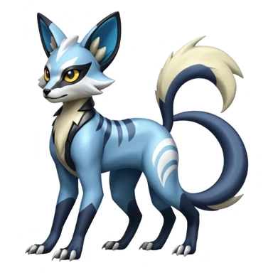 Genet-Absol-Zeraora-Primagen-fusion-creature  sticker