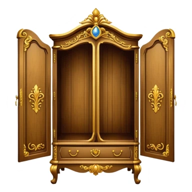 the lady who was turned into a wardrobe by magic, a character from the fairy tale Beauty and the Beast sticker