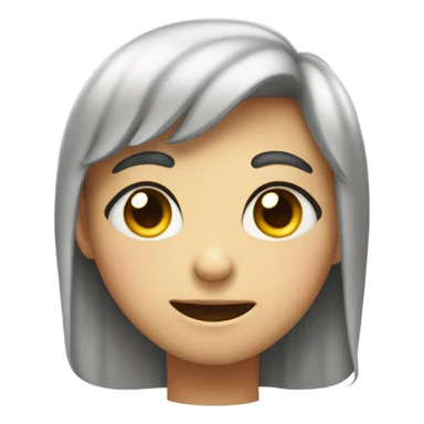 🥹 with heart on the head sticker