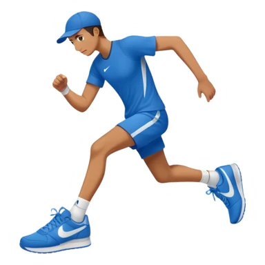 Squalo con Nike blu e gambe sticker