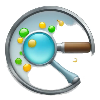 workflow with magnifying glas sticker