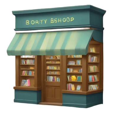 Cute bookshop sticker