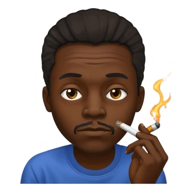 black man doing crack sticker