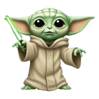 baby yoda pointing the finger at me sticker
