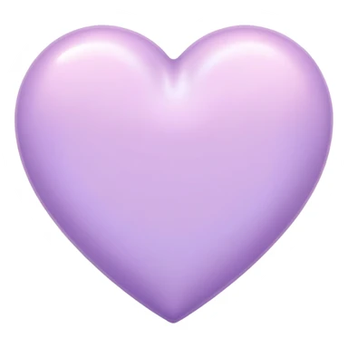 Pastel lilac heart sticker
