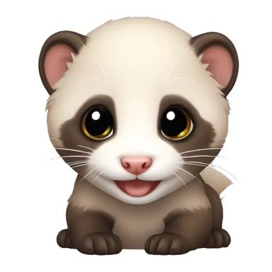 Ferret baby sticker