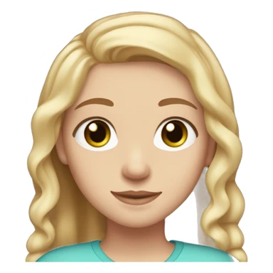 girl with light brown hair, slightly tanned skin and blue eyes with her arm around a girl with bright blonde hair, green eyes, pale skin, and freckles sticker