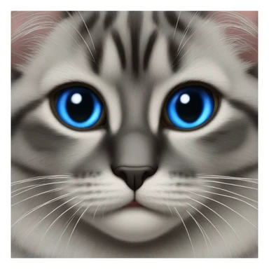 Schwarze katze mit blauen augen sticker