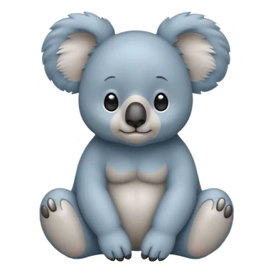 Blue koala bear sticker