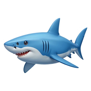 A shark for nikes blue sticker