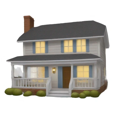 The house is dressed in a sweater  sticker