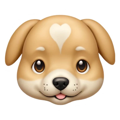 dog beige sticker