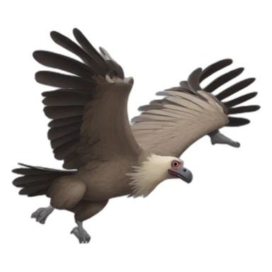Vulture flying in the air sticker