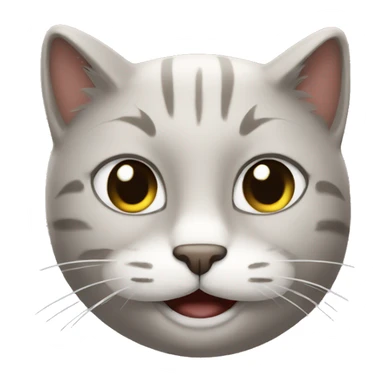 Gato sonriendo Negro sticker