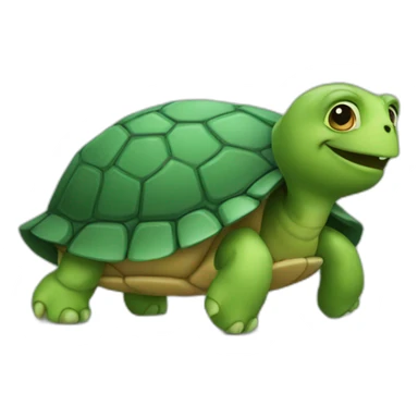 Turtle with foot and fingers  sticker