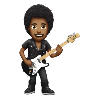 rocker with guitar sticker