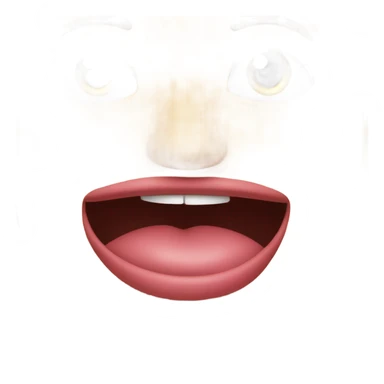 Smiley face with a lip bite and a raised eyebrow  sticker