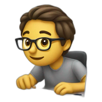 Data engineer Working on scripts of data sticker