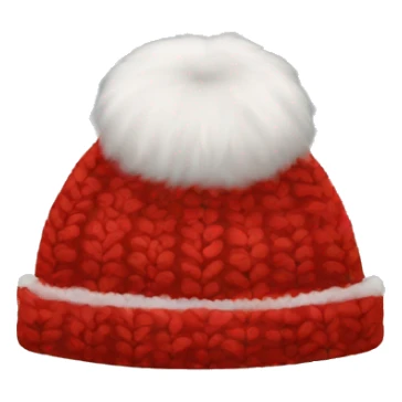 red winter hat sticker