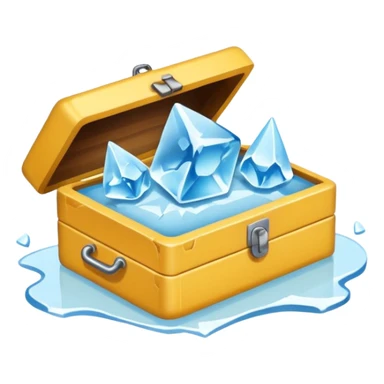 a pin box which break ice sticker