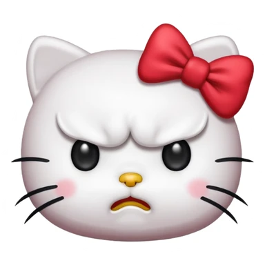Angry hello kitty  sticker