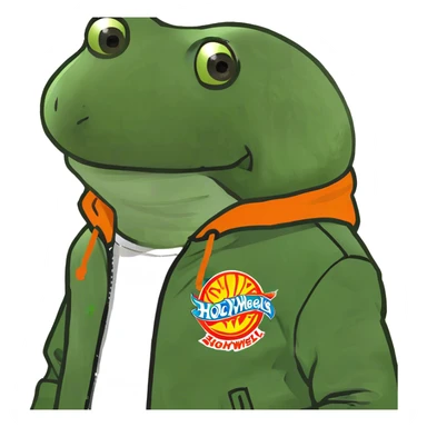 wearing a hot wheels shirt jacket sticker