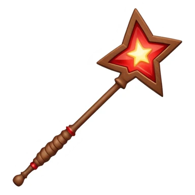 magic wand with red magic wave sticker