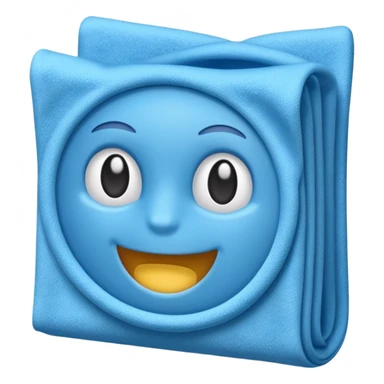 blue microfiber cloth cleaner sticker