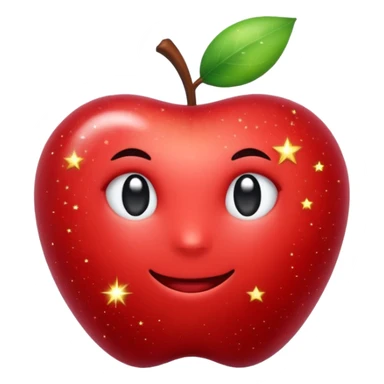 apple-emoji like stardust sparkles sticker