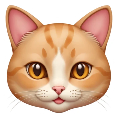 Cat with flirty eyes and blushing sticker