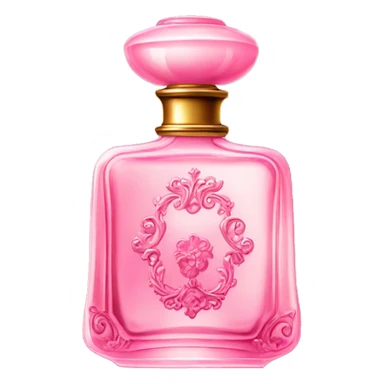 Elegant antique pink fancy perfume bottle sticker
