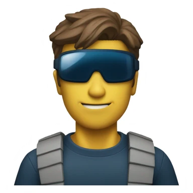 X Men Cyclops Wearing Visor Sunglasses  sticker
