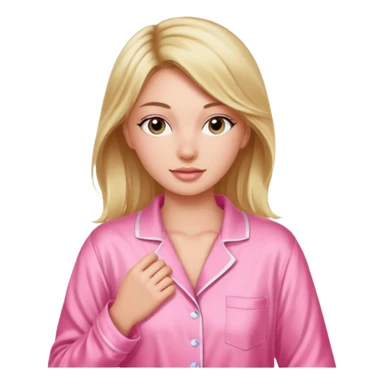 pink pyjama victoria’s secret  sticker