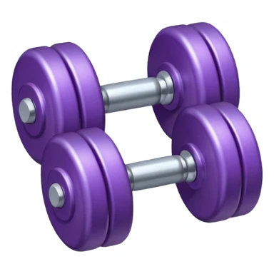 Dumbbell small 1 kg pruble sticker