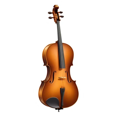 Cinematic Realistic Cello, deep brown polished wood, elegant f-holes creating contrast, warm golden light reflecting off its curves, glowing with depth and a rich musical resonance. sticker
