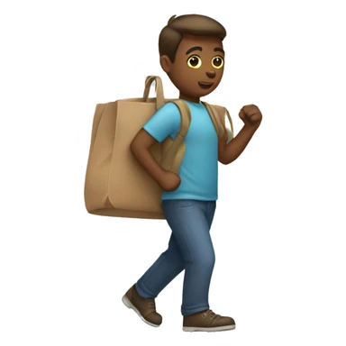 Carrying bag sticker