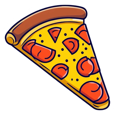 Extravagant gourmet pizza with gold leaf, wagyu beef, and truffle shavings sticker