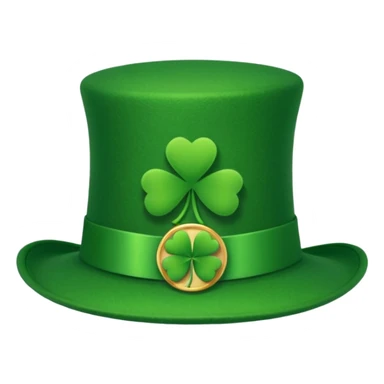 Saint Patrick's day hat sticker