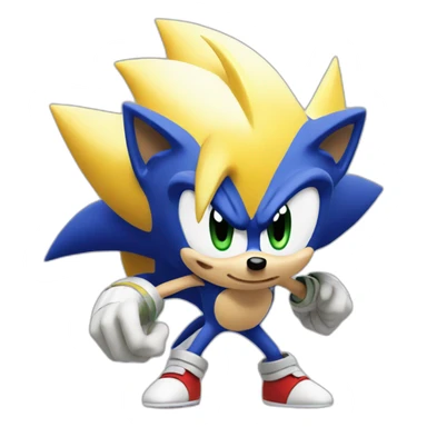 Super sonic the hedgehog sticker