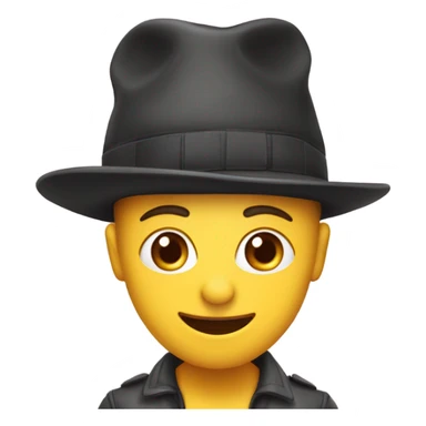 Taking off hat to say you’re welcome sticker